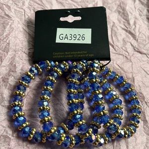 Set of four beautiful beaded bracelets
